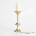 GLOBAL VIEWS GABRIEL BRASS CANDLE HOLDER - Decorative Accents