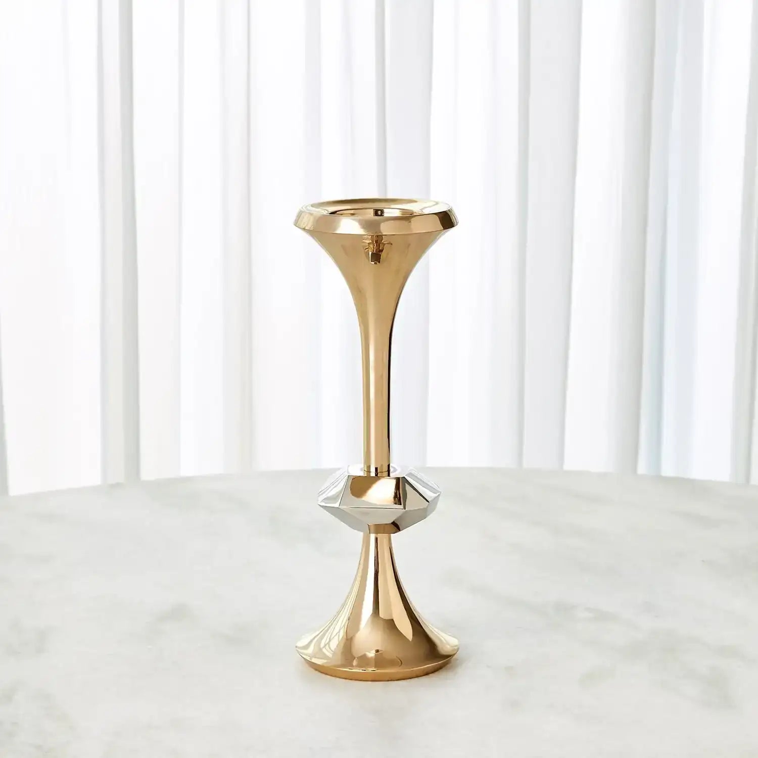 GLOBAL VIEWS GABRIEL BRASS CANDLE HOLDER - Decorative Accents