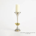 GLOBAL VIEWS GABRIEL NICKEL CANDLE HOLDER - Decorative Accents