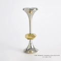 GLOBAL VIEWS GABRIEL NICKEL CANDLE HOLDER - Decorative Accents
