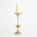 GLOBAL VIEWS GABRIEL NICKEL CANDLE HOLDER - Decorative Accents