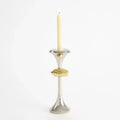 GLOBAL VIEWS GABRIEL NICKEL CANDLE HOLDER - Decorative Accents
