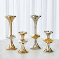 GLOBAL VIEWS GABRIEL NICKEL CANDLE HOLDER - Decorative Accents