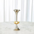 GLOBAL VIEWS GABRIEL NICKEL CANDLE HOLDER - Decorative Accents