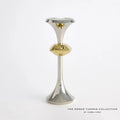 GLOBAL VIEWS GABRIEL NICKEL CANDLE HOLDER - Decorative Accents