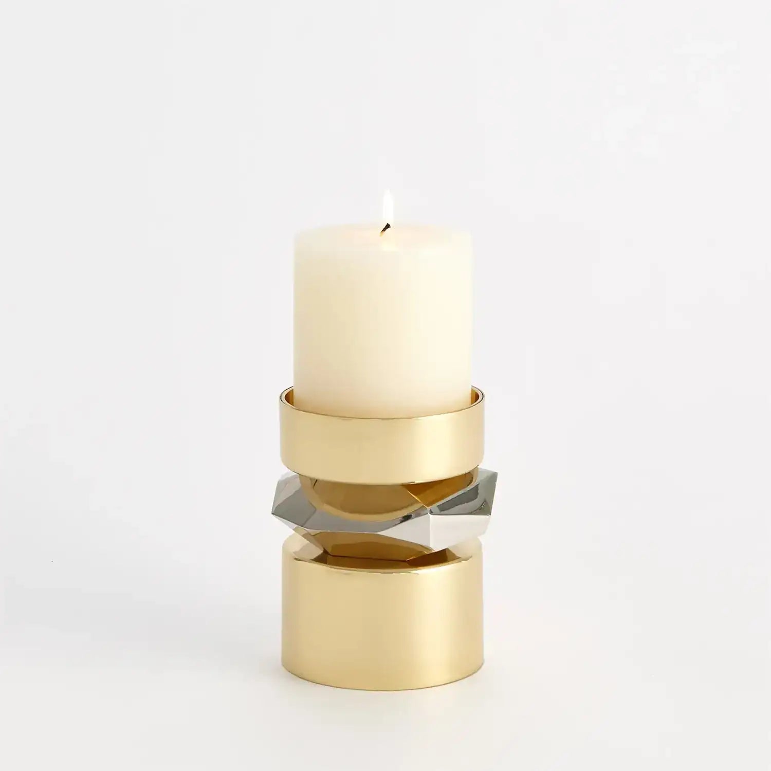 GLOBAL VIEWS ROMANO BRASS CANDLE HOLDER - Decorative Accents
