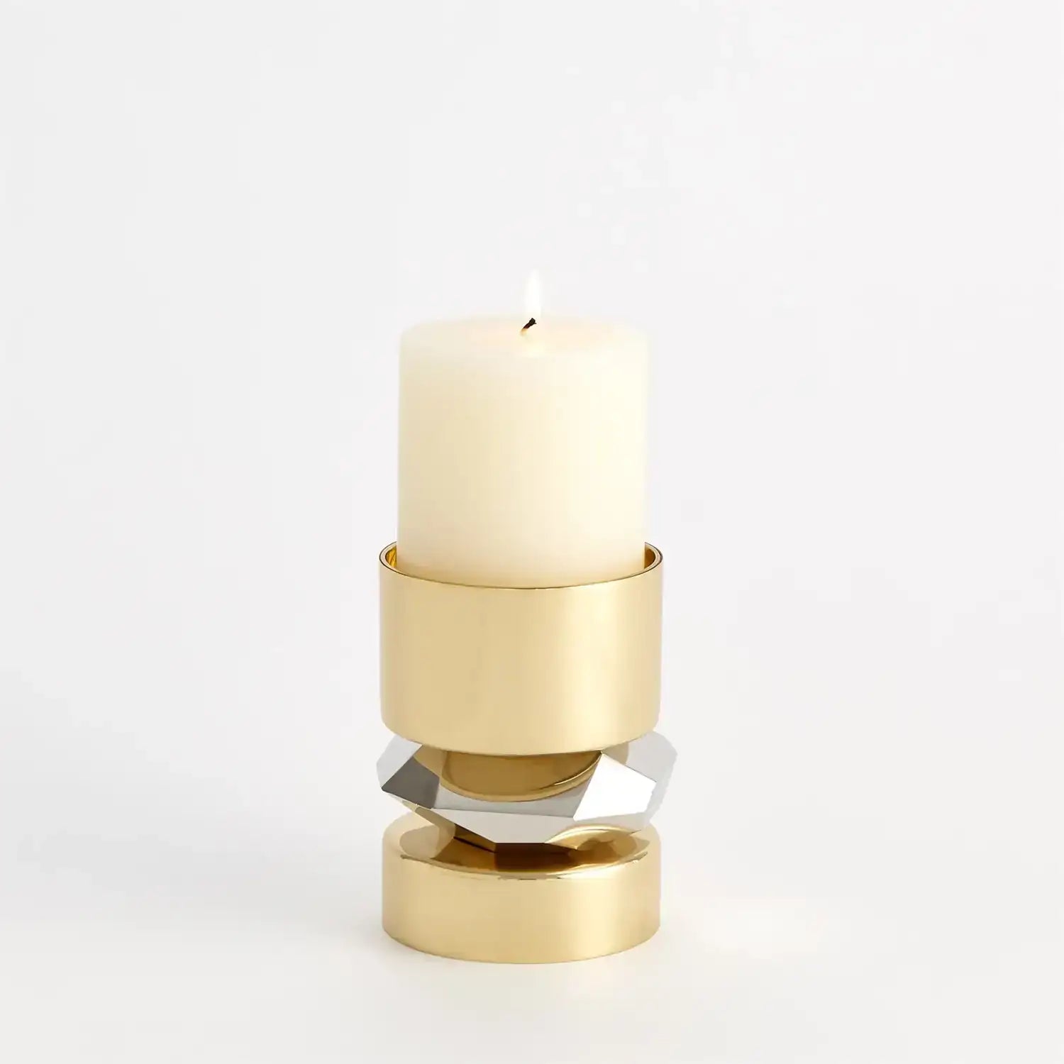 GLOBAL VIEWS ROMANO BRASS CANDLE HOLDER - Decorative Accents