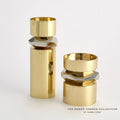 GLOBAL VIEWS ROMANO BRASS CANDLE HOLDER - Decorative Accents