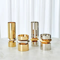 GLOBAL VIEWS ROMANO BRASS CANDLE HOLDER - Decorative Accents