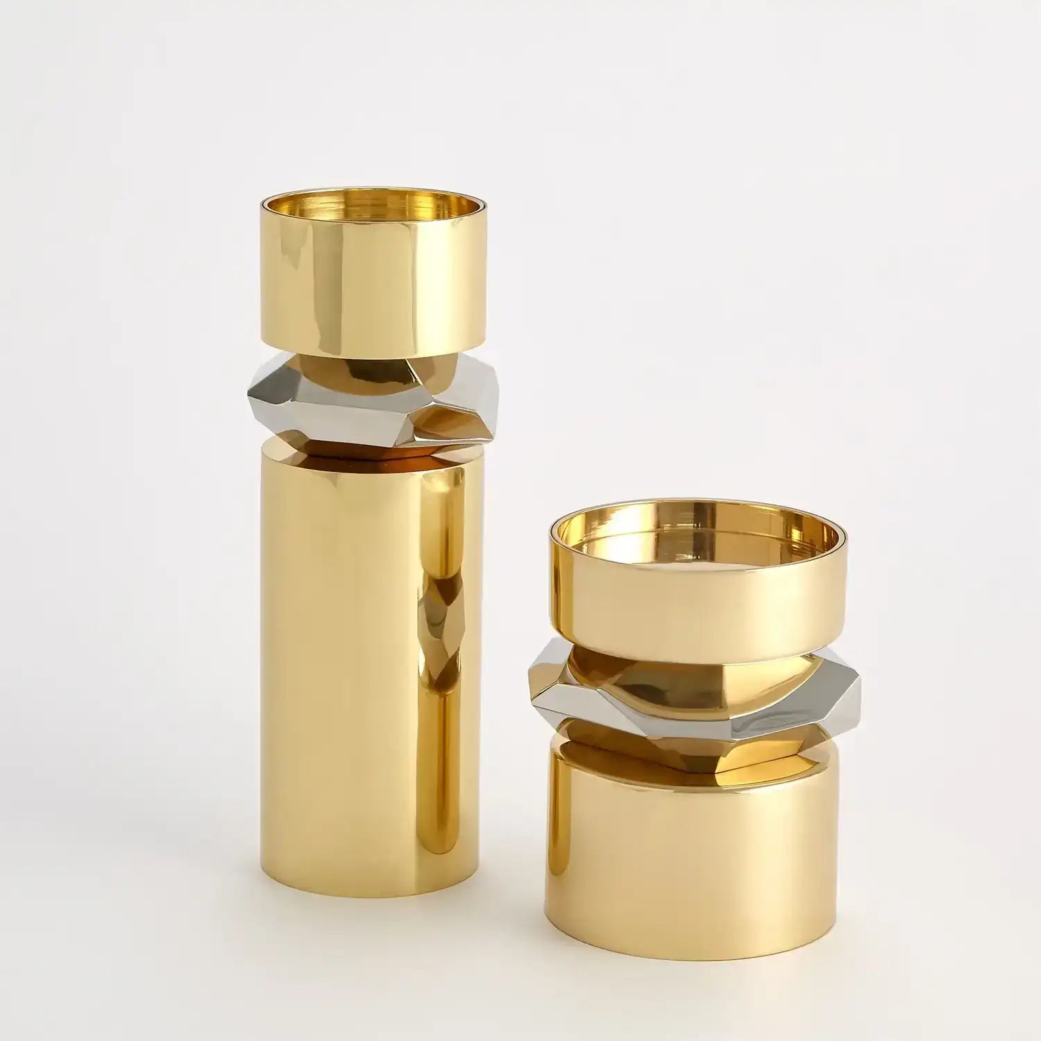 GLOBAL VIEWS ROMANO BRASS CANDLE HOLDER - Decorative Accents