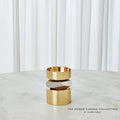 GLOBAL VIEWS ROMANO BRASS CANDLE HOLDER - Decorative Accents