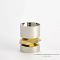 GLOBAL VIEWS ROMANO NICKEL CANDLE HOLDER - Decorative Accents