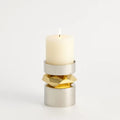 GLOBAL VIEWS ROMANO NICKEL CANDLE HOLDER - Decorative Accents