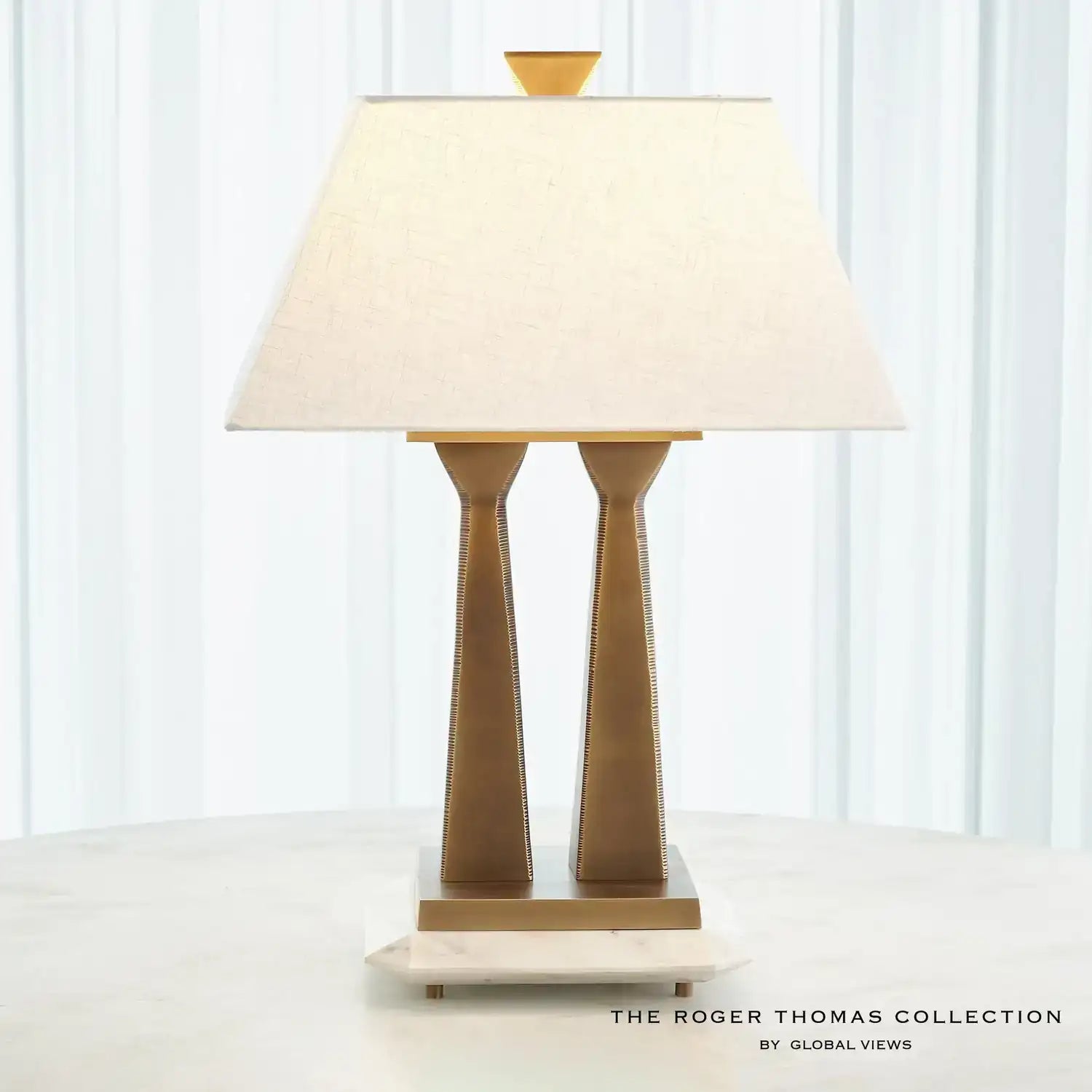 GLOBAL VIEWS, CAPITOL TABLE LAMP, TABLE LAMPS
