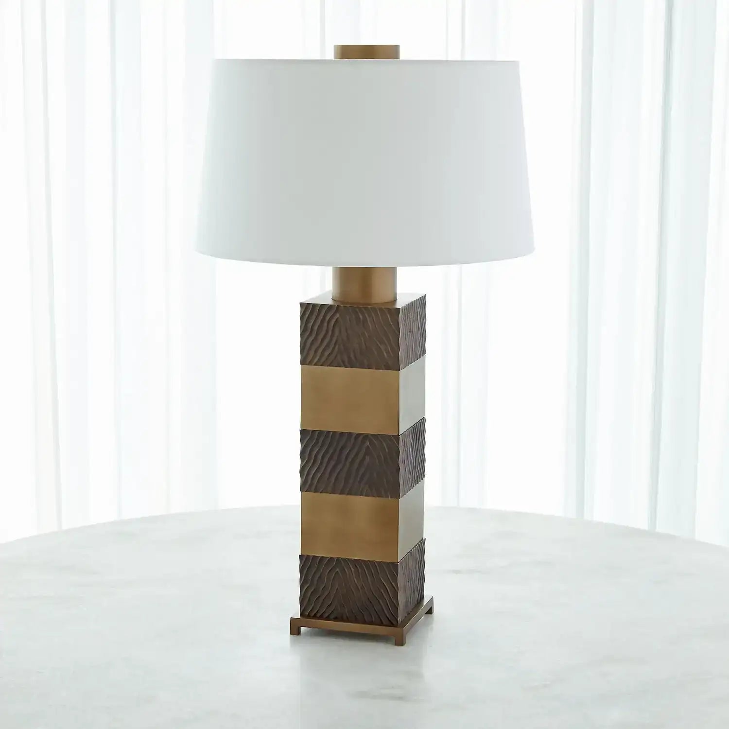 GLOBAL VIEWS, STACK LAMP, TABLE LAMPS