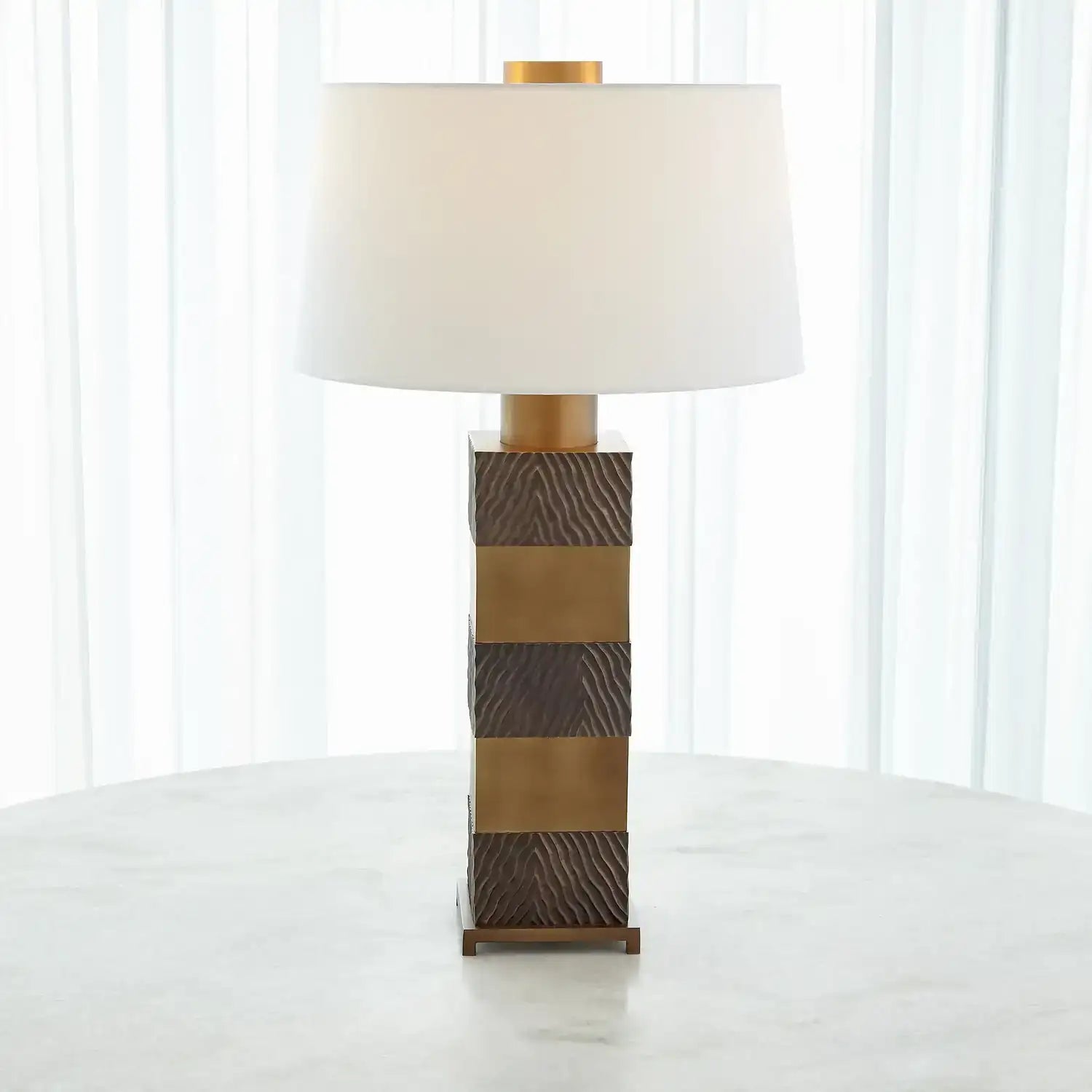 GLOBAL VIEWS, STACK LAMP, TABLE LAMPS