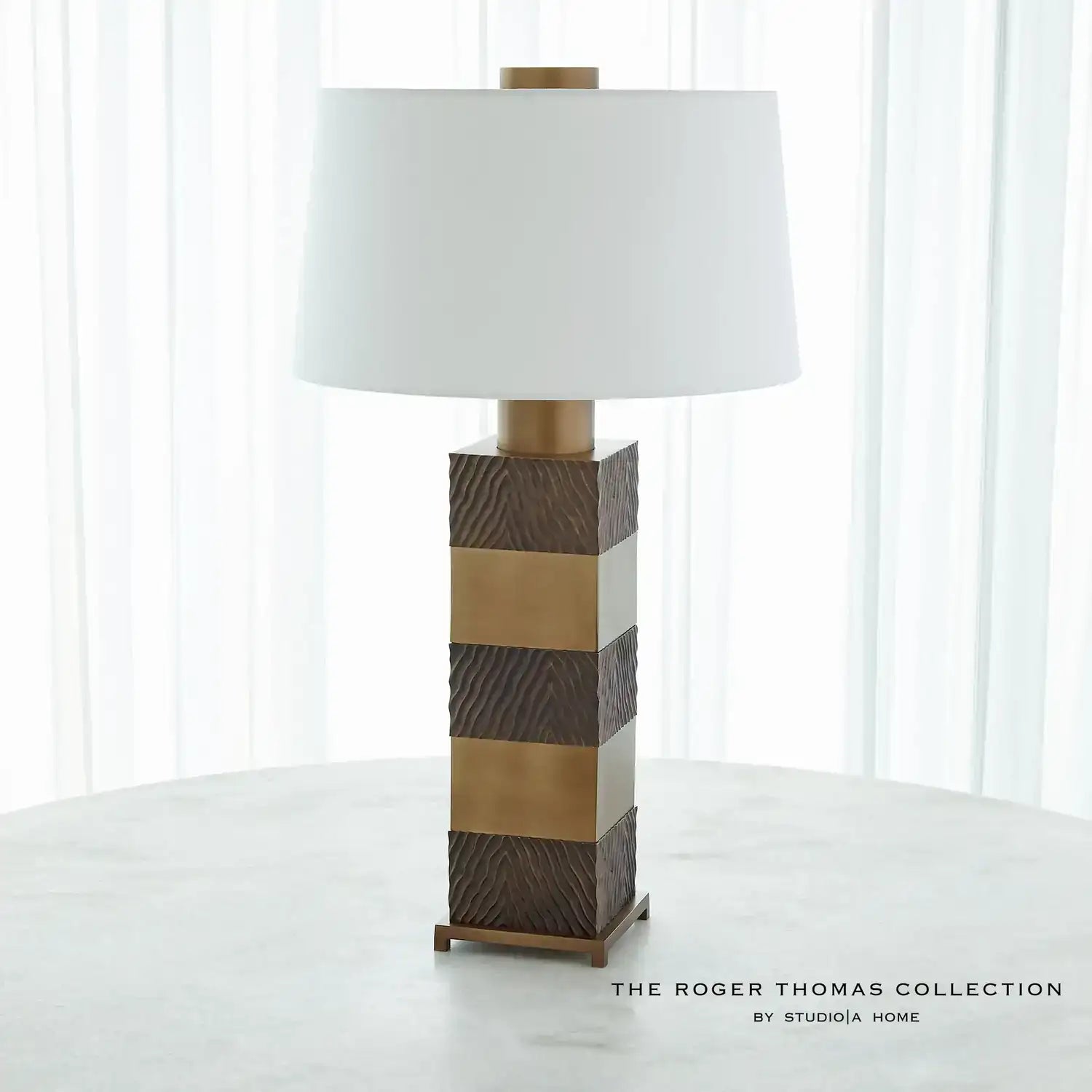 GLOBAL VIEWS, STACK LAMP, TABLE LAMPS