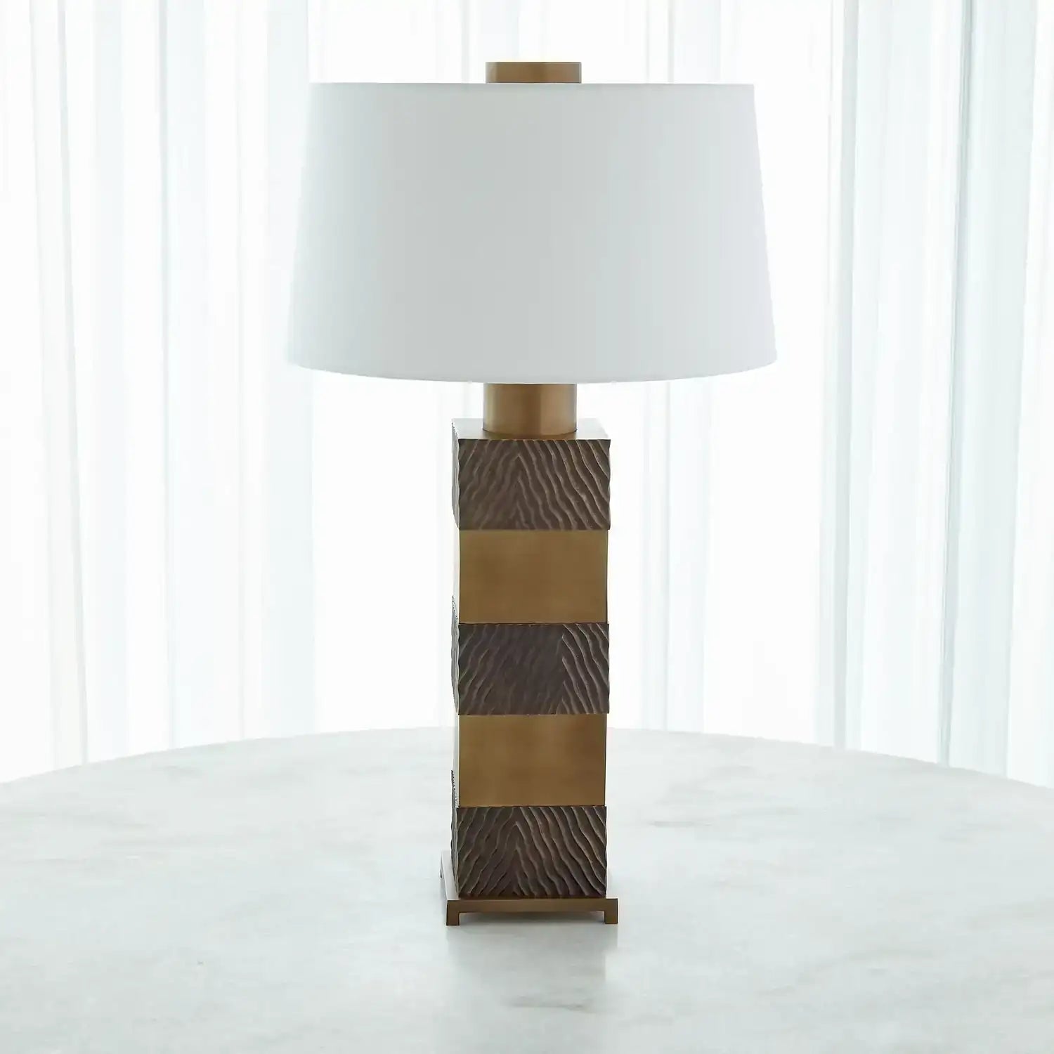 GLOBAL VIEWS, STACK LAMP, TABLE LAMPS