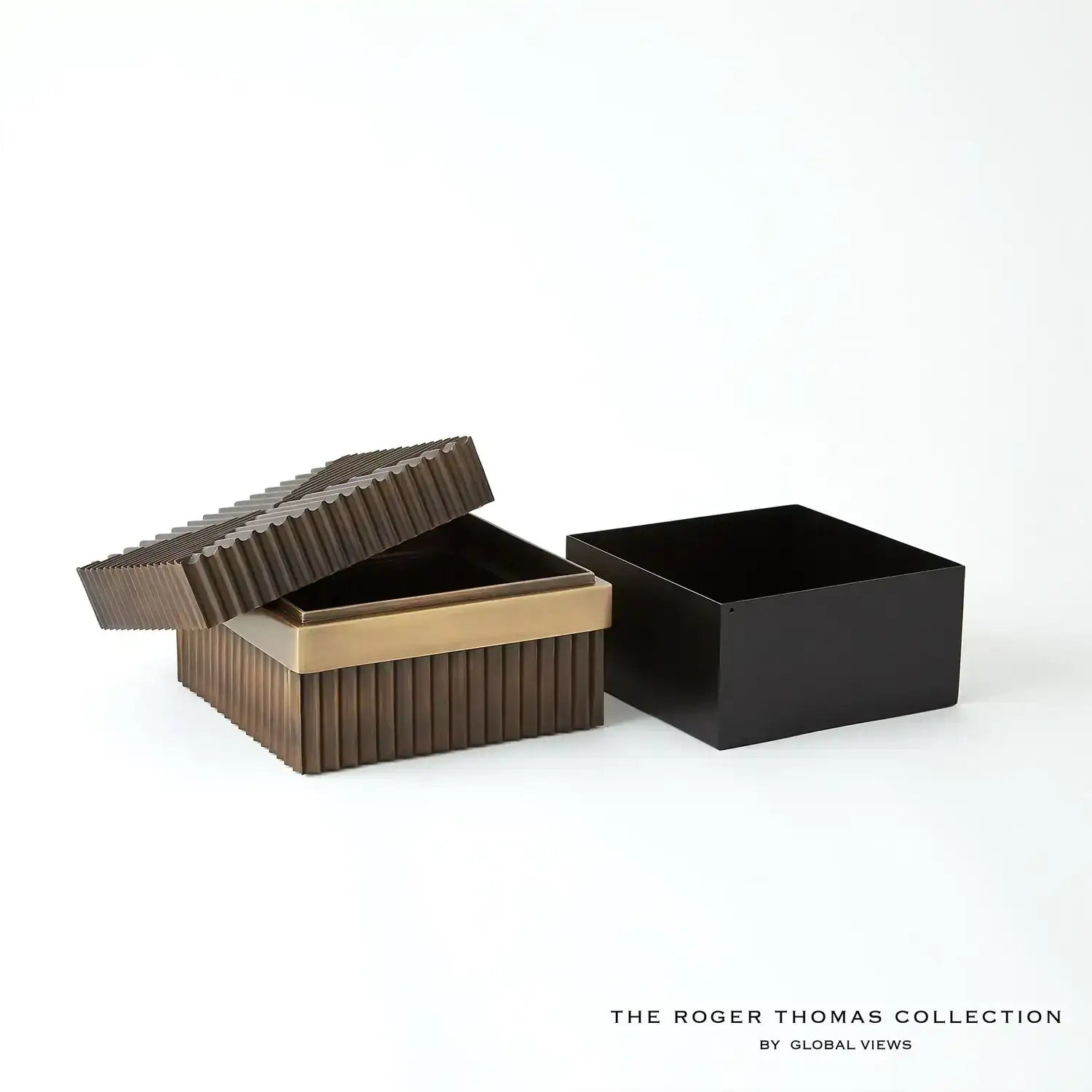 GLOBAL VIEWS MAGIC FLUTE SQUARE BOX - Decorative Accents