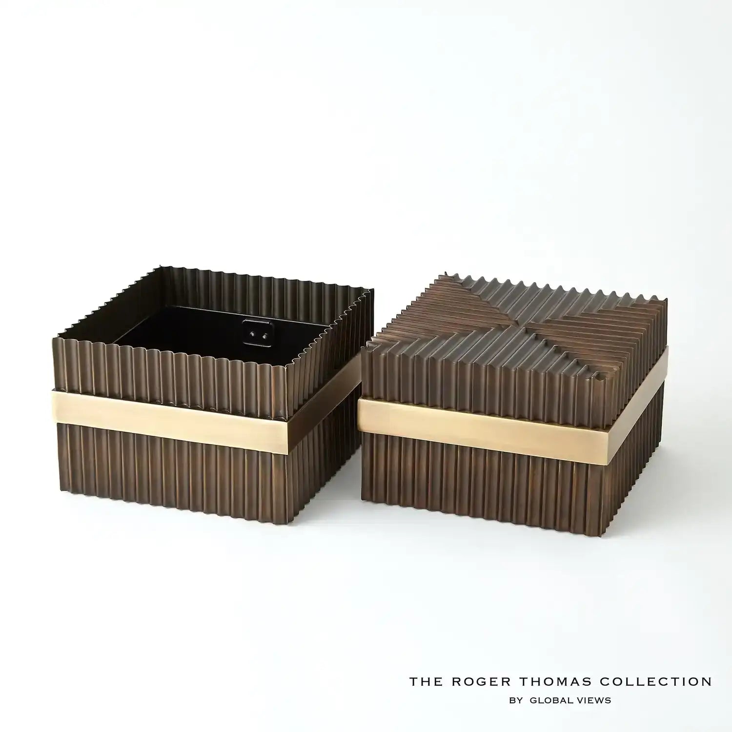 GLOBAL VIEWS MAGIC FLUTE SQUARE BOX - Decorative Accents