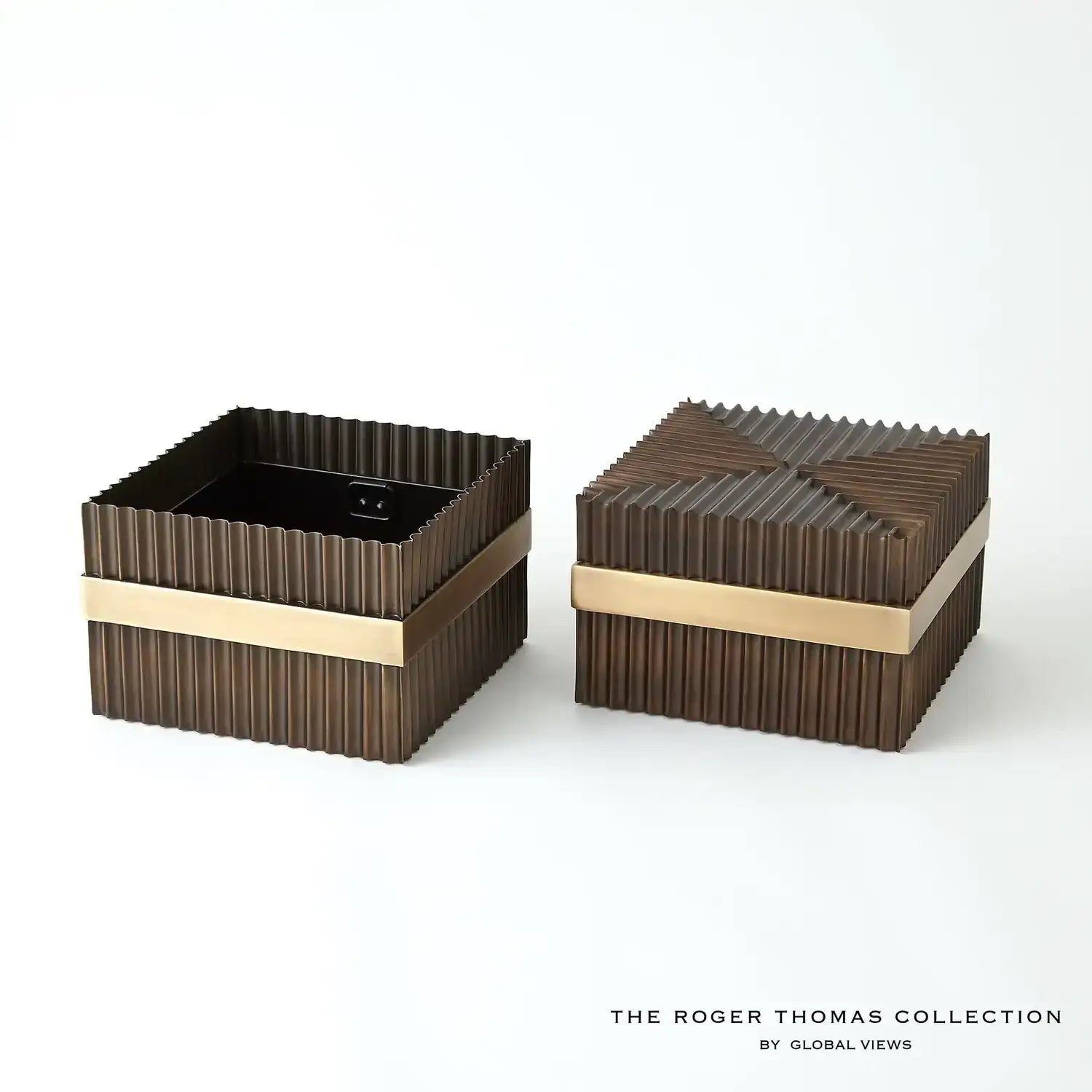 GLOBAL VIEWS MAGIC FLUTE SQUARE BOX - Decorative Accents