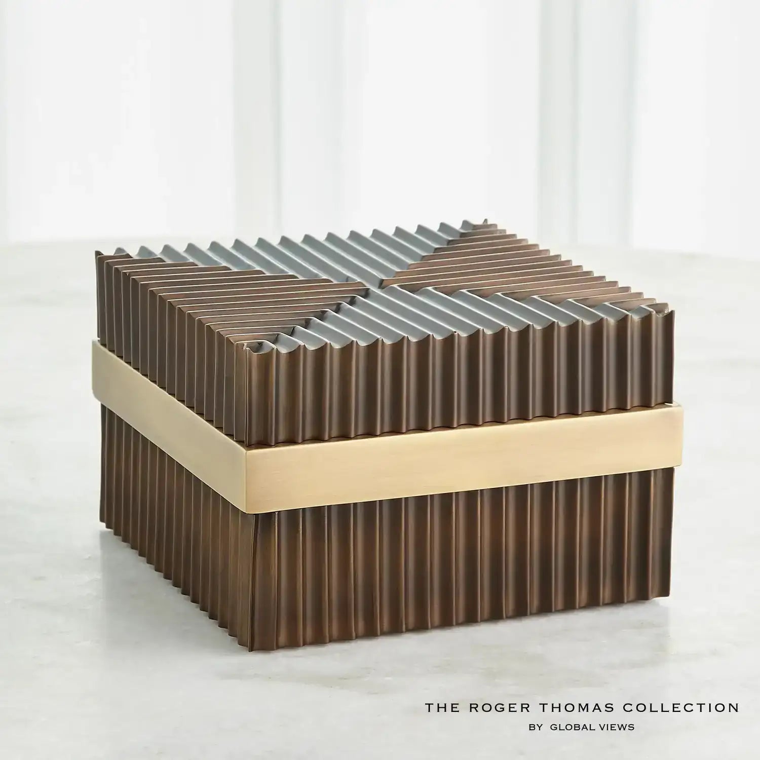GLOBAL VIEWS MAGIC FLUTE SQUARE BOX - Decorative Accents