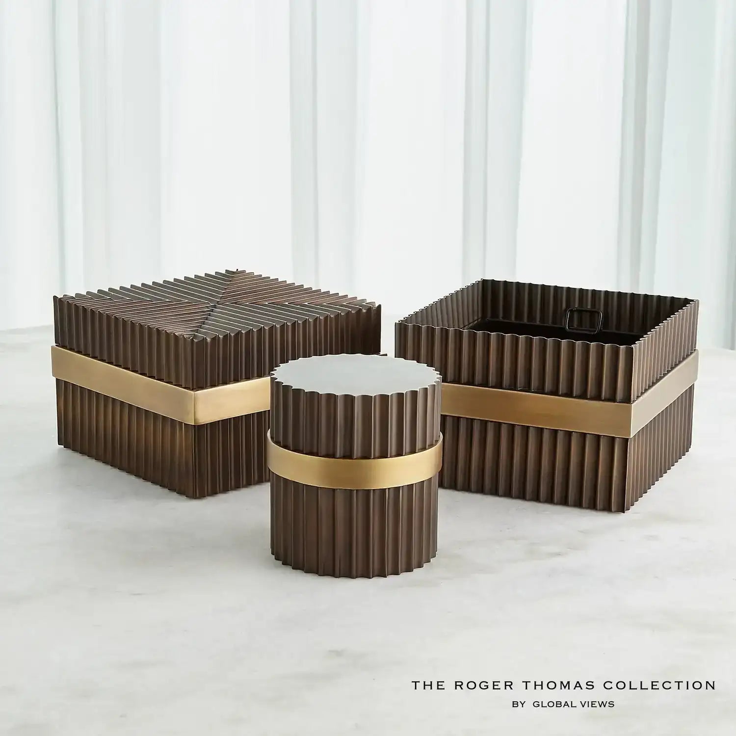 GLOBAL VIEWS MAGIC FLUTE CYLINDER BOX - Decorative Accents