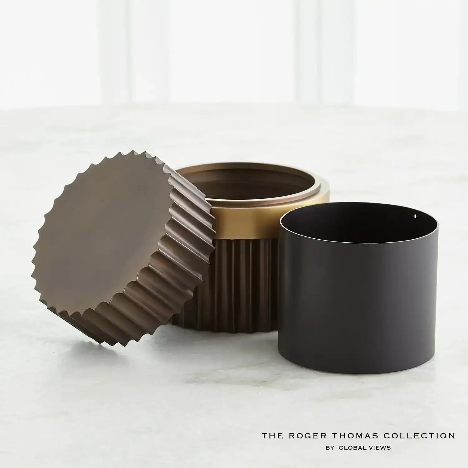 GLOBAL VIEWS MAGIC FLUTE CYLINDER BOX - Decorative Accents