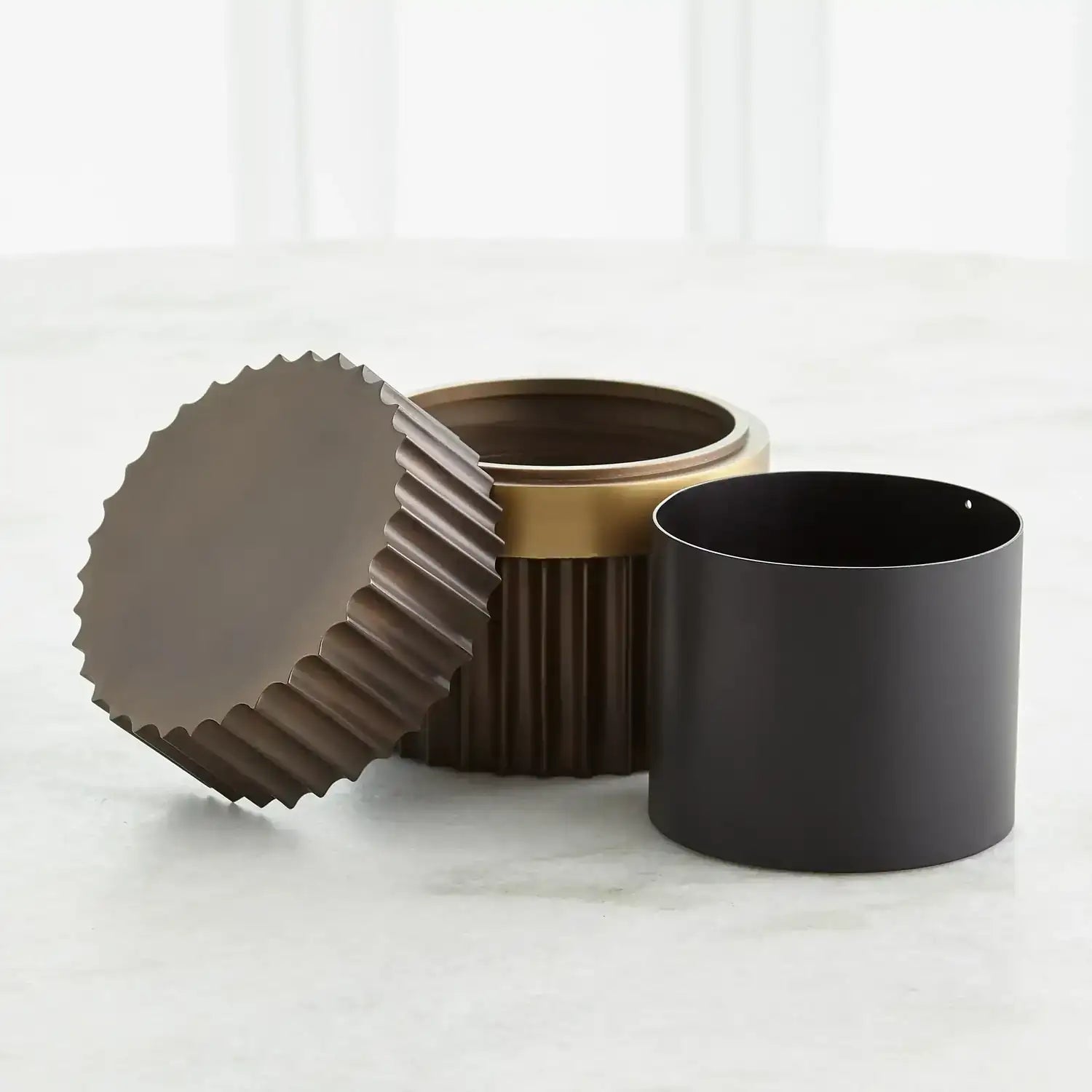 GLOBAL VIEWS MAGIC FLUTE CYLINDER BOX - Decorative Accents