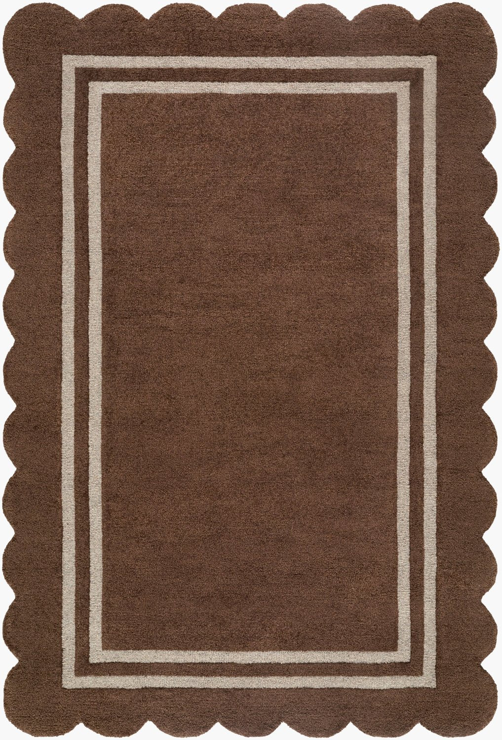 LIVABLISS SCALLOPED HANDMADE RUG - Rugs