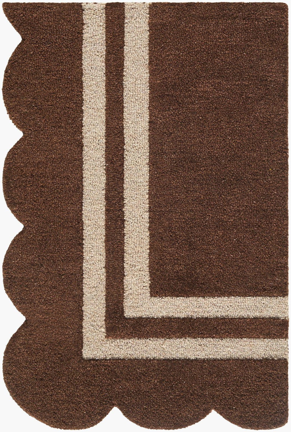 LIVABLISS SCALLOPED HANDMADE RUG - Rugs