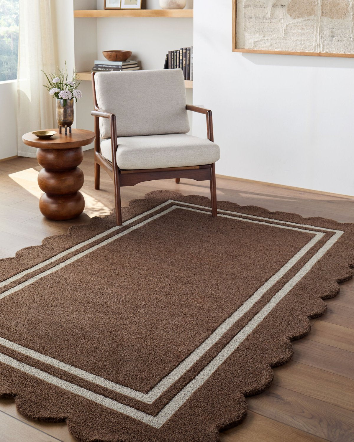 LIVABLISS SCALLOPED HANDMADE RUG - Rugs
