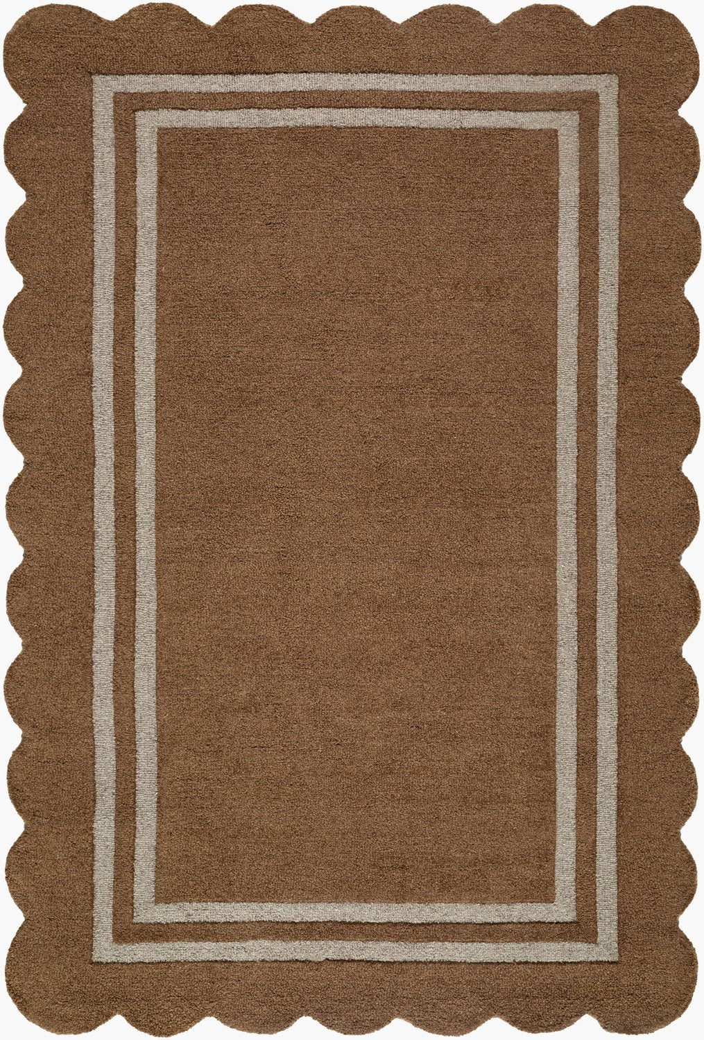 LIVABLISS SCALLOPED HANDMADE RUG - Rugs