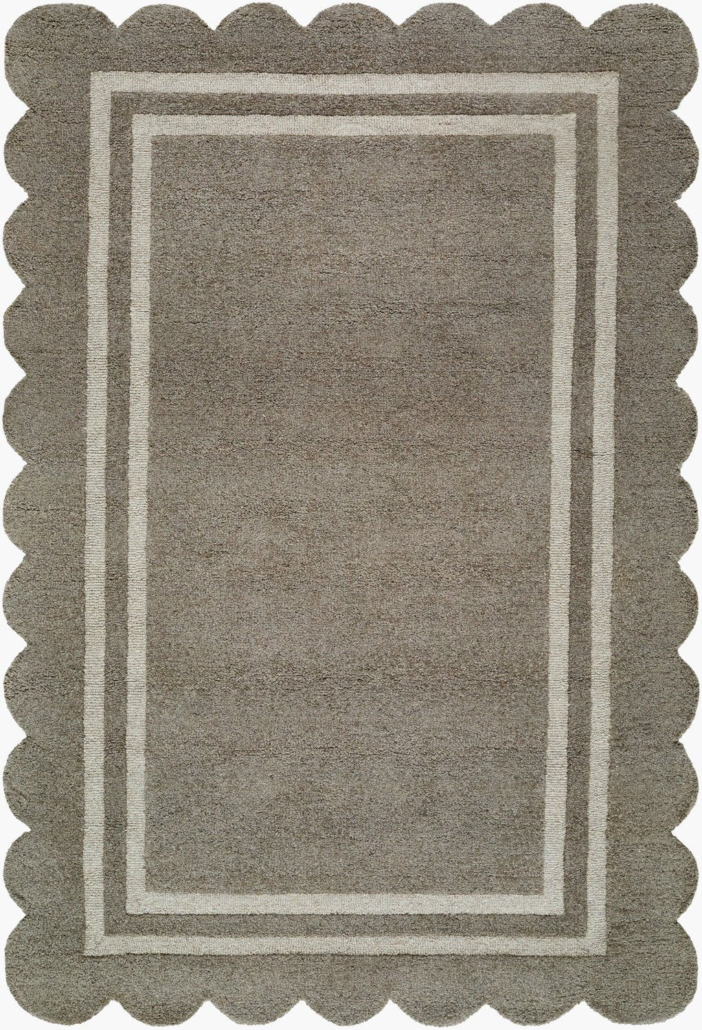 LIVABLISS SCALLOPED HANDMADE RUG - Rugs