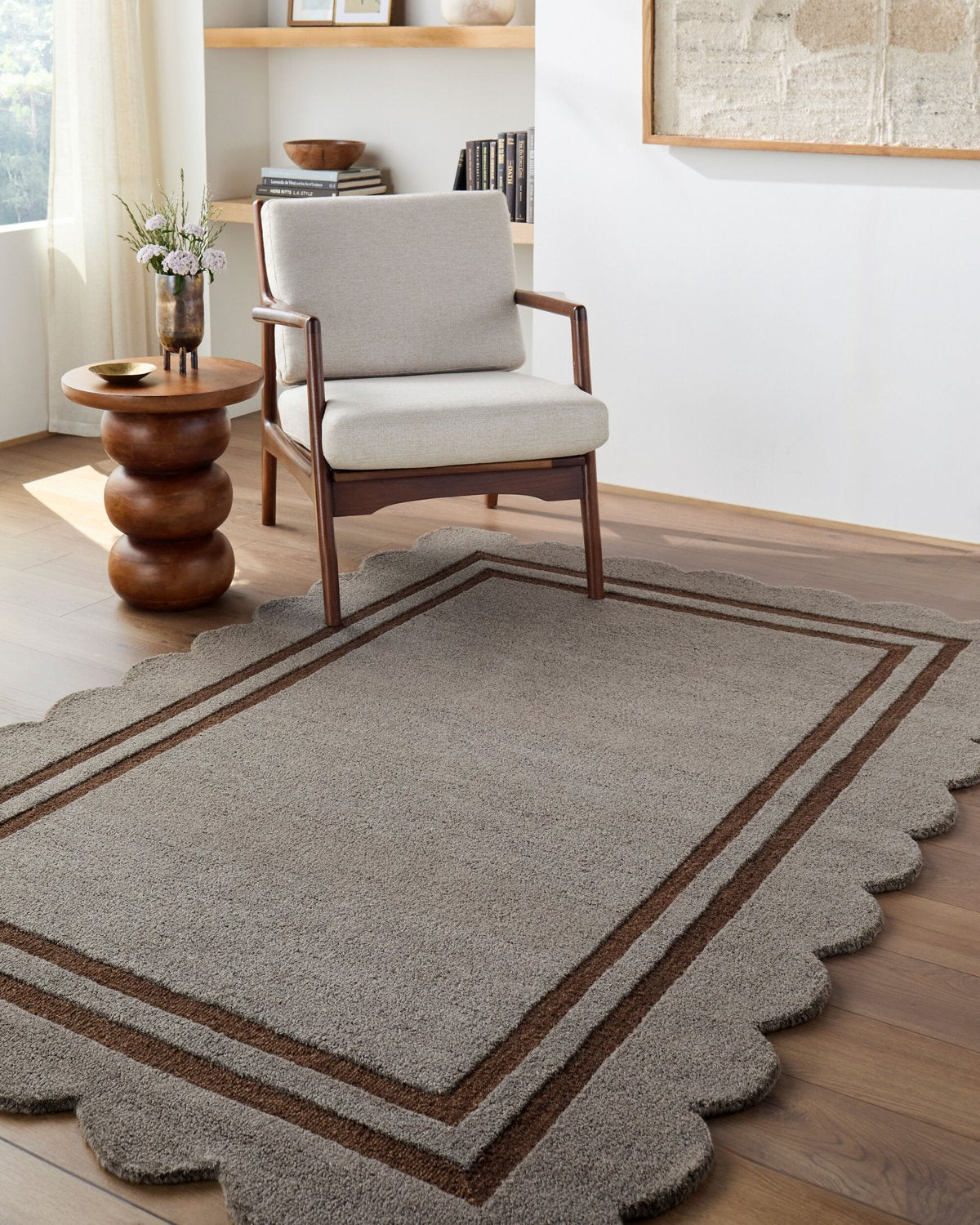 LIVABLISS SCALLOPED HANDMADE RUG - Rugs