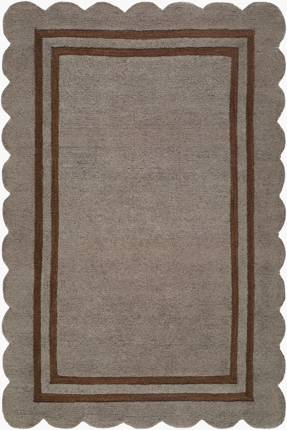 LIVABLISS SCALLOPED HANDMADE RUG - Rugs