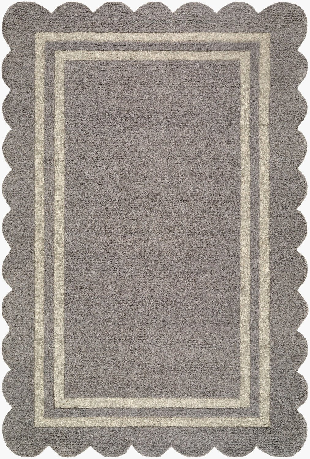 LIVABLISS SCALLOPED HANDMADE RUG - Rugs
