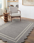 LIVABLISS SCALLOPED HANDMADE RUG - Rugs