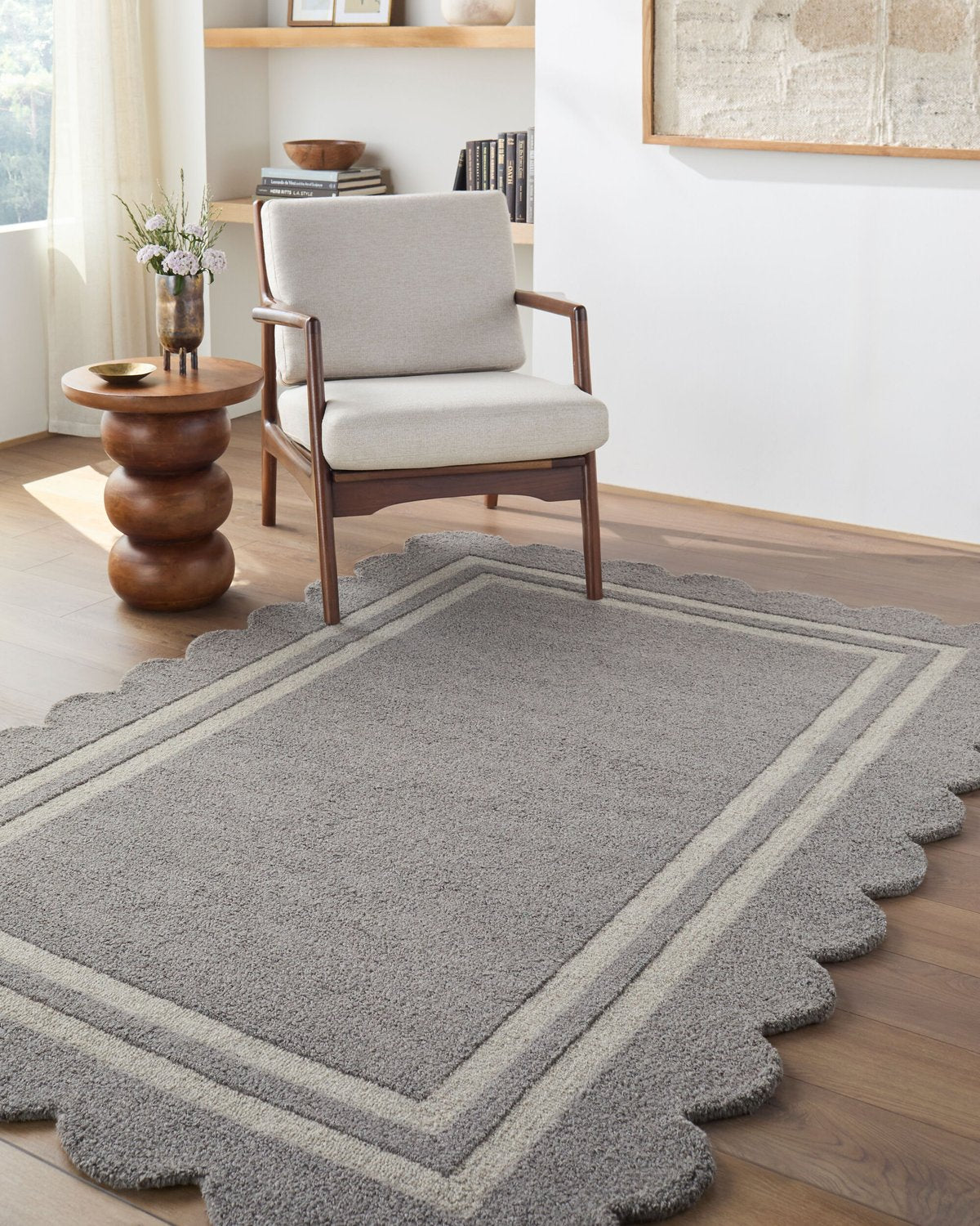 LIVABLISS SCALLOPED HANDMADE RUG - Rugs