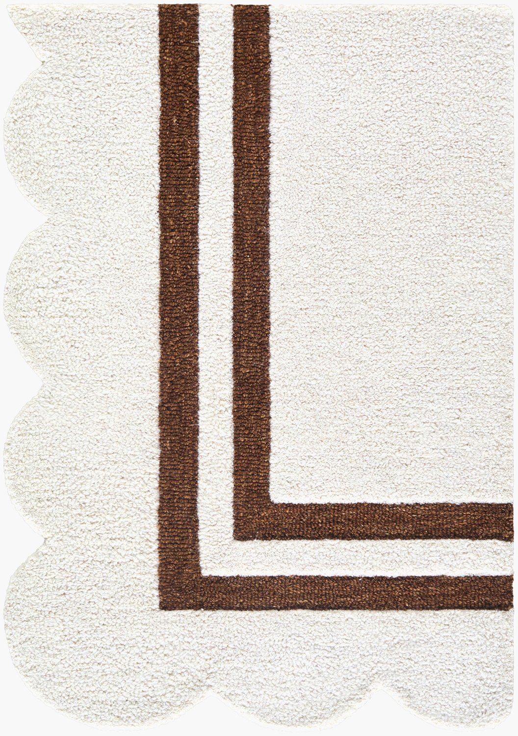 LIVABLISS SCALLOPED HANDMADE RUG - Rugs