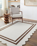 LIVABLISS SCALLOPED HANDMADE RUG - Rugs
