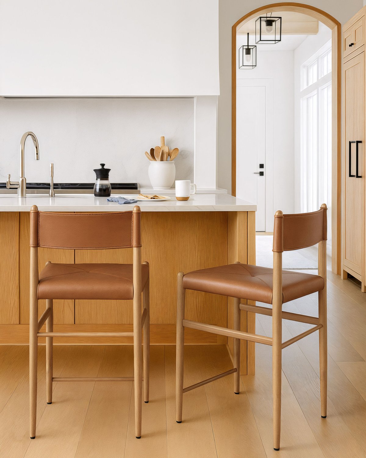 SURYA STRIA COUNTER STOOL - Bar Stools