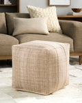 SURYA MUDCLOTH POUF - Benches, Ottoman, Stools