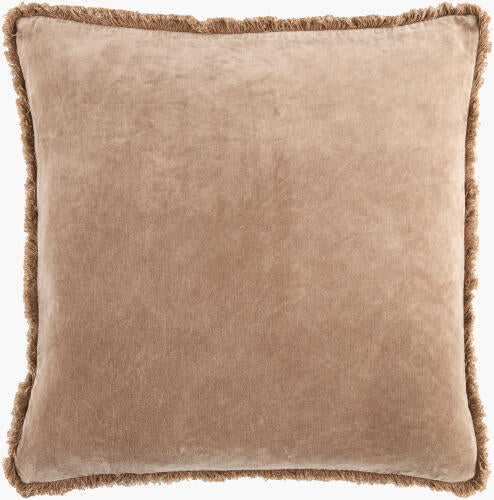 SURYA WASHED COTTON VELVET ACCENT PILLOW - Linens