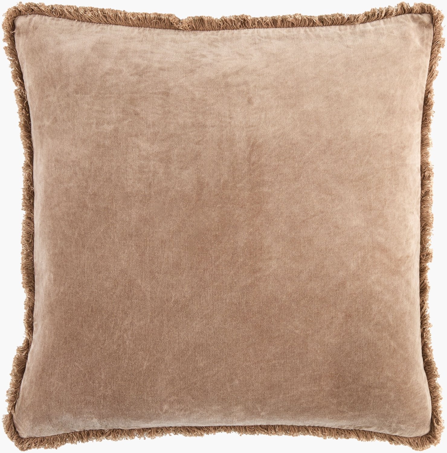 SURYA WASHED COTTON VELVET ACCENT PILLOW - Linens