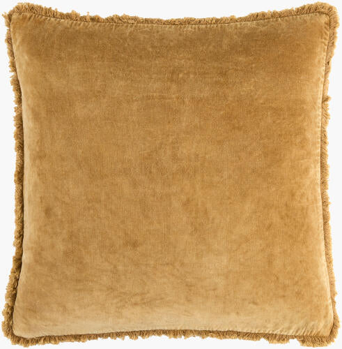 SURYA WASHED COTTON VELVET ACCENT PILLOW - Linens