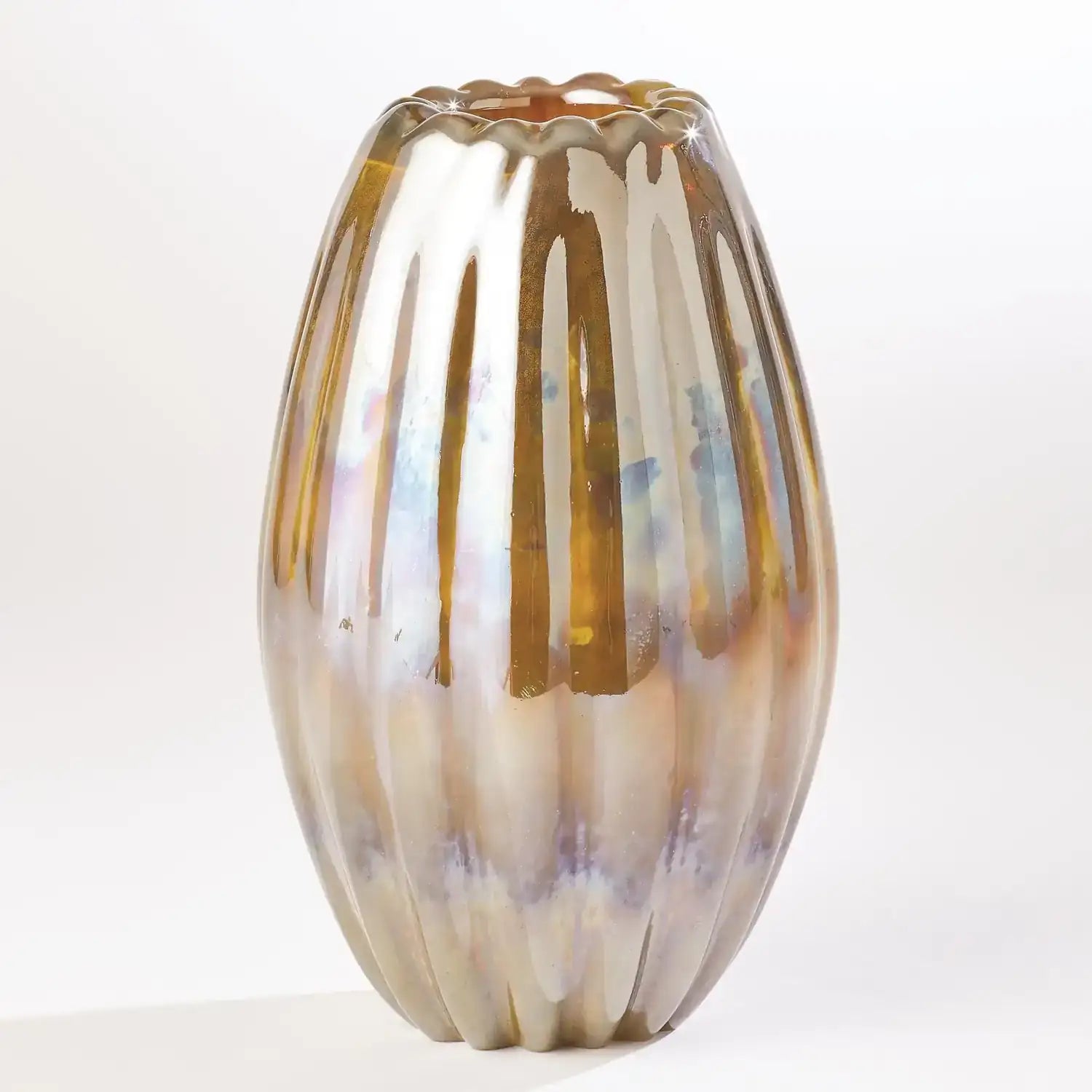 GLOBAL VIEWS RIBBED VASE - Art
