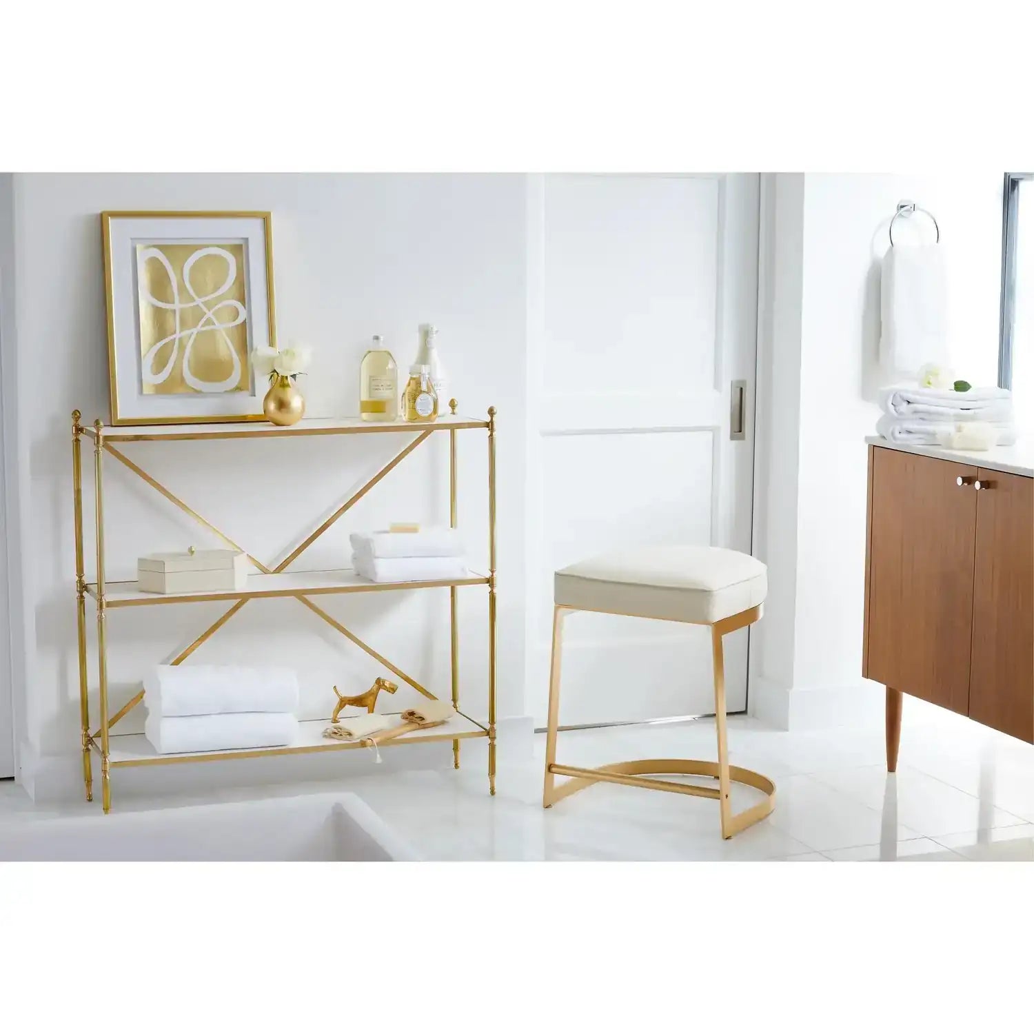 GLOBAL VIEWS ACORN OPEN SHELF - Cabinets & Bar