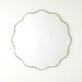 GLOBAL VIEWS SCALLOPED ROUND MIRROR WITH GOLD METAL FRAME | WDS8177-GV - DO NOT SHOW ON WEBSITE
