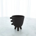 GLOBAL VIEWS PRIMITIVE PORCELAIN 3 LEG CACHE POT - Decorative Accents